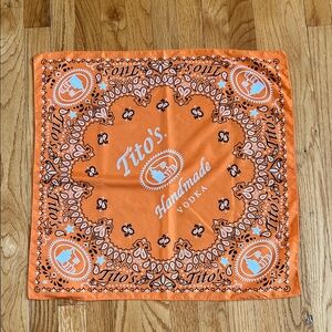 Tito's Handmade Vodka Orange Bandana - Men's Accessory